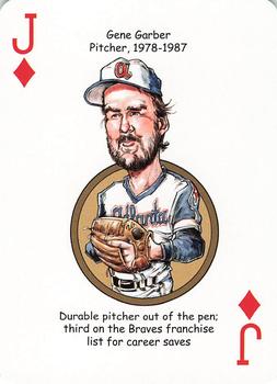 2019 Hero Decks Atlanta Braves Baseball Heroes Playing Cards #J♦ Gene Garber Front