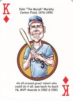 2019 Hero Decks Atlanta Braves Baseball Heroes Playing Cards #K♦ Dale Murphy Front