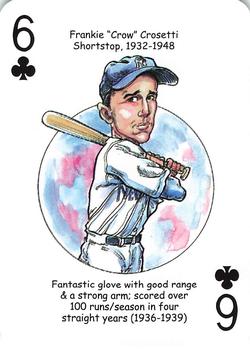 2018 Hero Decks New York Yankees Baseball Heroes Playing Cards (11th Edition) #6♣ Frankie Crosetti Front