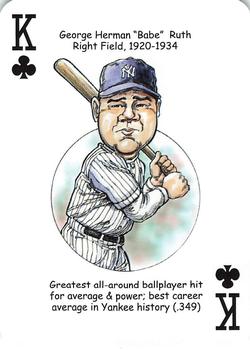 2018 Hero Decks New York Yankees Baseball Heroes Playing Cards (11th Edition) #K♣ Babe Ruth Front