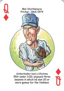 2018 Hero Decks New York Yankees Baseball Heroes Playing Cards (11th Edition) #Q♦ Mel Stottlemyre Front