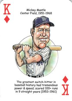 2018 Hero Decks New York Yankees Baseball Heroes Playing Cards (11th Edition) #K♦ Mickey Mantle Front