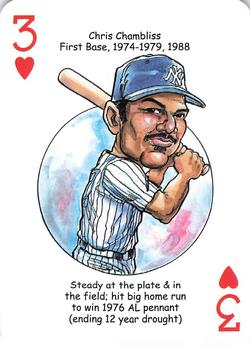 2018 Hero Decks New York Yankees Baseball Heroes Playing Cards (11th Edition) #3♥ Chris Chambliss Front