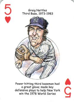 2018 Hero Decks New York Yankees Baseball Heroes Playing Cards (11th Edition) #5♥ Graig Nettles Front