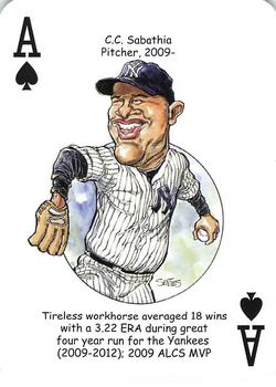 2018 Hero Decks New York Yankees Baseball Heroes Playing Cards (11th Edition) #A♠ C.C. Sabathia Front