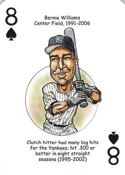 2018 Hero Decks New York Yankees Baseball Heroes Playing Cards (11th Edition) #8♠ Bernie Williams Front