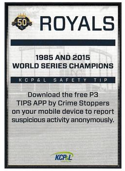 2018 Topps KCP&L Kansas City Royals Police #NNO Kansas City Royals Team Back