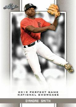 2019 Leaf Perfect Game National Showcase - Base Common #017 D'Andre Smith Front