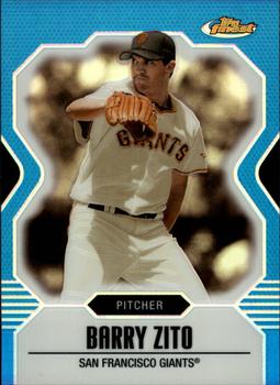 2007 Finest - Blue Refractors #61 Barry Zito Front