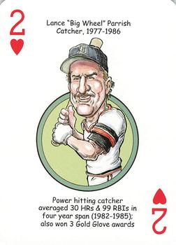2006 Hero Decks Detroit Tigers Baseball Heroes Playing Cards #2♥ Lance Parrish Front