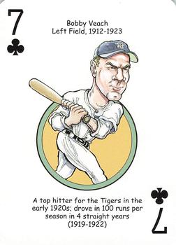 2006 Hero Decks Detroit Tigers Baseball Heroes Playing Cards #7♣ Bobby Veach Front