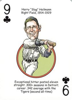 2006 Hero Decks Detroit Tigers Baseball Heroes Playing Cards #9♣ Harry Heilmann Front