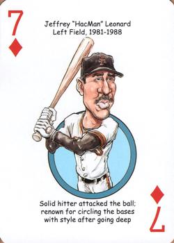 2017 Hero Decks San Francisco Giants Baseball Heroes Playing Cards #7♦ Jeffrey Leonard Front