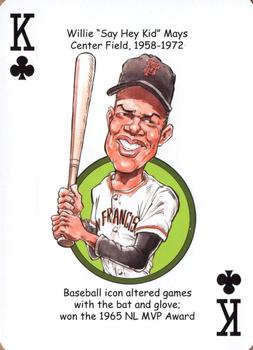 2017 Hero Decks San Francisco Giants Baseball Heroes Playing Cards #K♣ Willie Mays Front