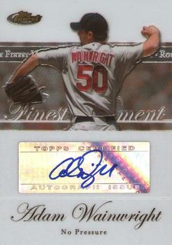 2007 Finest - Rookie Finest Moments Autographs #RFMA-AW Adam Wainwright Front