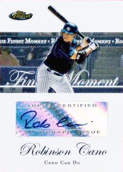 2007 Finest - Rookie Finest Moments Autographs #RFMA-RC Robinson Cano Front