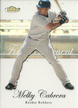 2007 Finest - Rookie Finest Moments Refractors #RFM-MCA Melky Cabrera Front