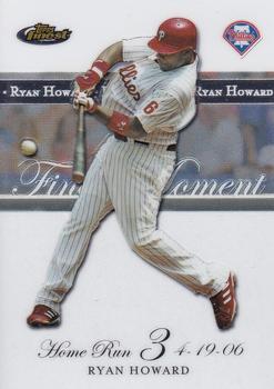 2007 Finest - Ryan Howard Finest Moments #RH-HR3 Ryan Howard Front