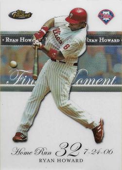 2007 Finest - Ryan Howard Finest Moments #RH-HR32 Ryan Howard Front