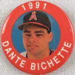 1991 MLBPA Baseball Buttons #NNO Dante Bichette Front