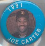 1991 MLBPA Baseball Buttons #NNO Joe Carter Front