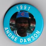 1991 MLBPA Baseball Buttons #NNO Andre Dawson Front