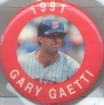 1991 MLBPA Baseball Buttons #NNO Gary Gaetti Front
