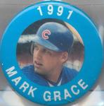 1991 MLBPA Baseball Buttons #NNO Mark Grace Front