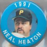 1991 MLBPA Baseball Buttons #NNO Neal Heaton Front
