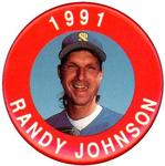 1991 MLBPA Baseball Buttons #NNO Randy Johnson Front