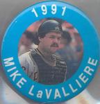 1991 MLBPA Baseball Buttons #NNO Mike LaValliere Front