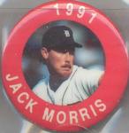 1991 MLBPA Baseball Buttons #NNO Jack Morris Front