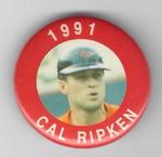 1991 MLBPA Baseball Buttons #NNO Cal Ripken Front