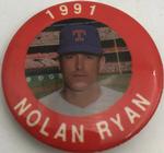 1991 MLBPA Baseball Buttons #NNO Nolan Ryan Front