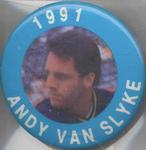 1991 MLBPA Baseball Buttons #NNO Andy Van Slyke Front