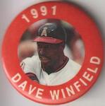 1991 MLBPA Baseball Buttons #NNO Dave Winfield Front