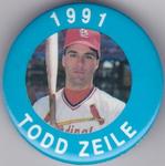 1991 MLBPA Baseball Buttons #NNO Todd Zeile Front