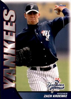 2009 Choice Scranton/Wilkes-Barre Yankees #15 Zach Kroenke Front