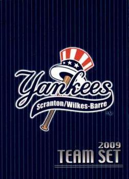 2009 Choice Scranton/Wilkes-Barre Yankees #NNO Team Card / Checklist Front