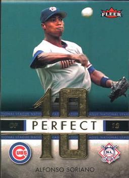 2007 Fleer - Perfect 10 #PN-AS Alfonso Soriano Front