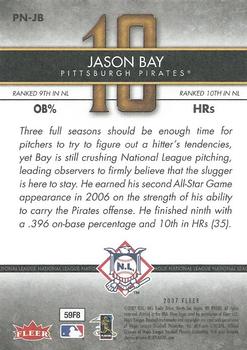 2007 Fleer - Perfect 10 #PN-JB Jason Bay Back