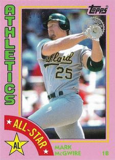 2019 Topps On-Demand Mini - 1984 Topps Baseball All-Stars Pink #84AS-MAC Mark McGwire Front