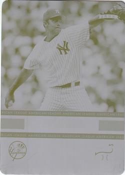 2007 Fleer - Perfect 10 Printing Plates Yellow #PA-MM Mike Mussina Front