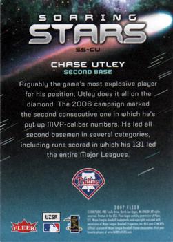 2007 Fleer - Soaring Stars #SS-CU Chase Utley Back