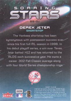 2007 Fleer - Soaring Stars #SS-DJ Derek Jeter Back