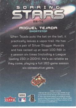 2007 Fleer - Soaring Stars #SS-TE Miguel Tejada Back