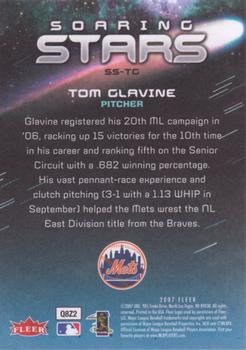 2007 Fleer - Soaring Stars #SS-TG Tom Glavine Back