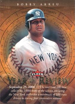 2007 Fleer - Year in Review #YR-BA Bobby Abreu Front