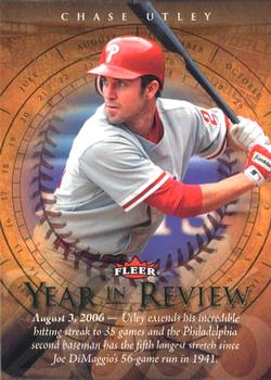 2007 Fleer - Year in Review #YR-CU Chase Utley Front