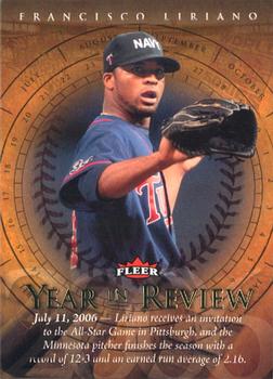 2007 Fleer - Year in Review #YR-FL Francisco Liriano Front